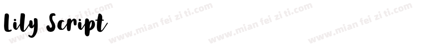 Lily Script字体转换
